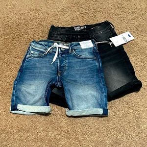 H&M Slim Fit Coupe Etroite Short! Kids size US 6x. Bundle!! Blue and Black denim